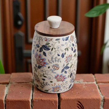 Multi decal print Cylinder Air Tight Jar – 400ml