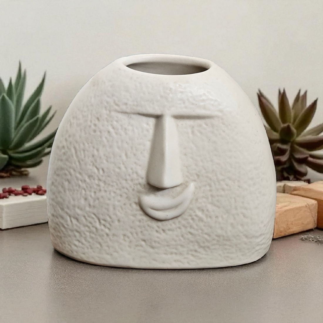 Men Face Vase 7 Inch  – Premium Quality (Copy)