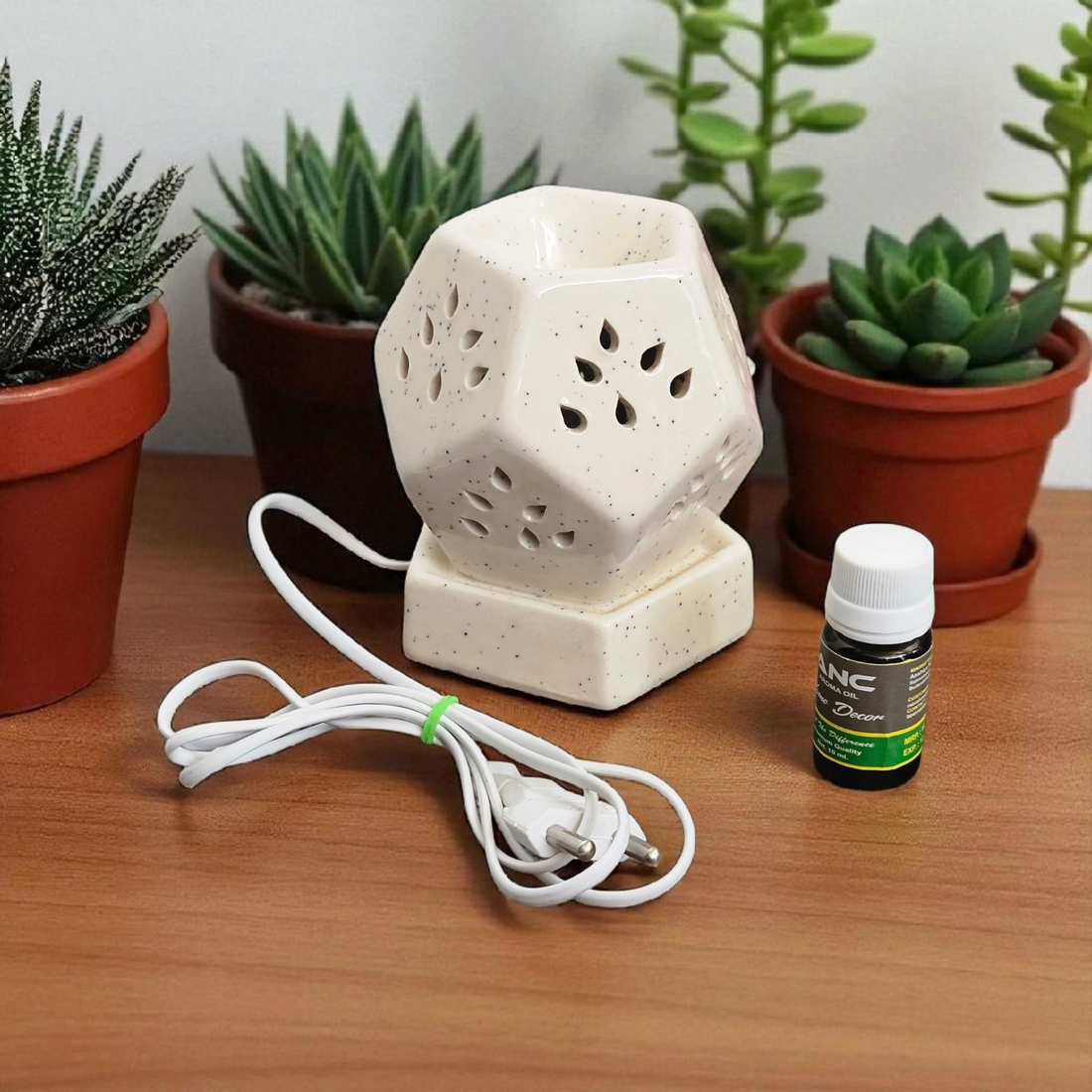 Haxon Off White Electric Diffuser with Fragrance – Premium Quality