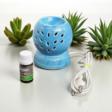Ceramic Blue Ball Electric Diffuser with Fragrance – Premium Quality