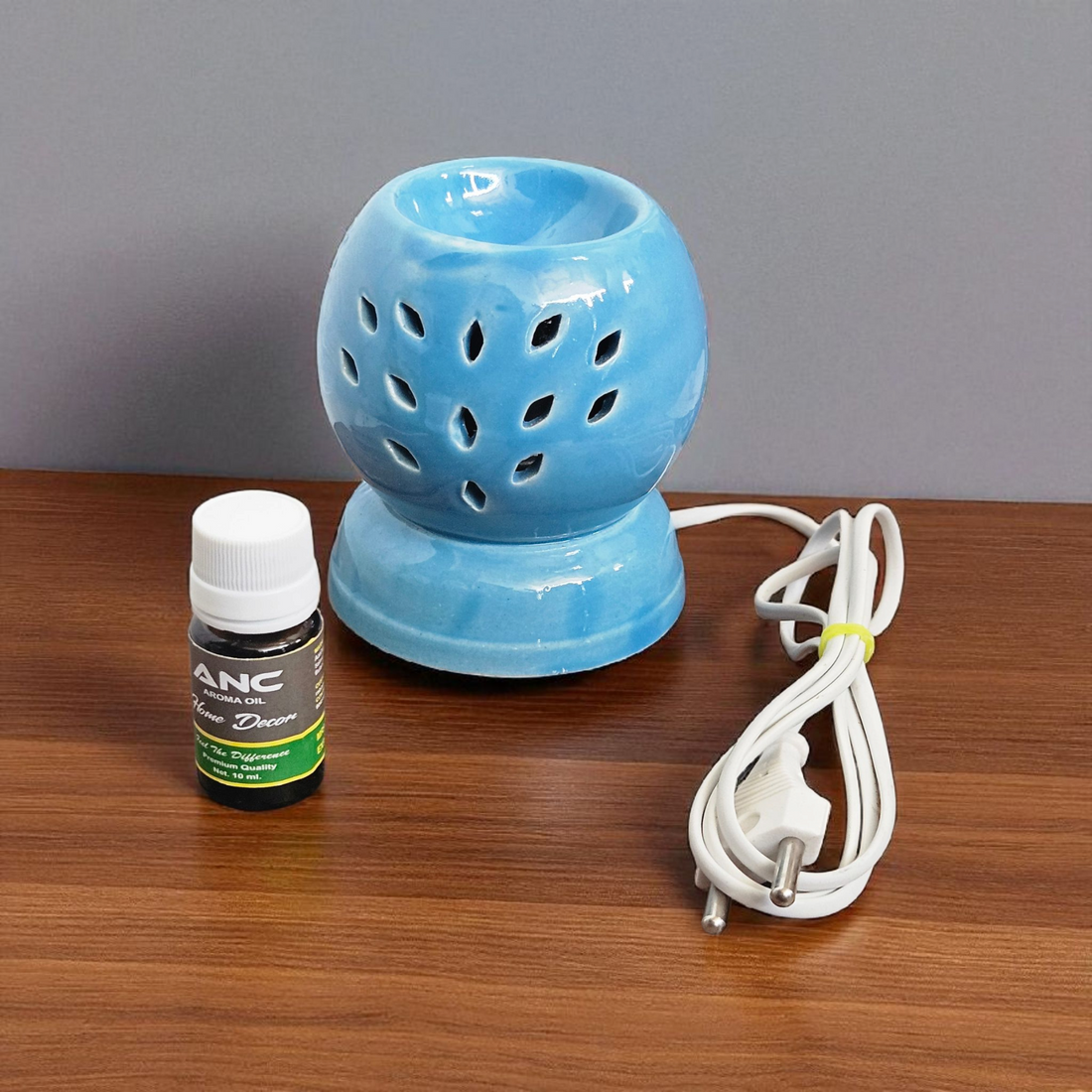 Ceramic Blue Ball Electric Diffuser with Fragrance – Premium Quality