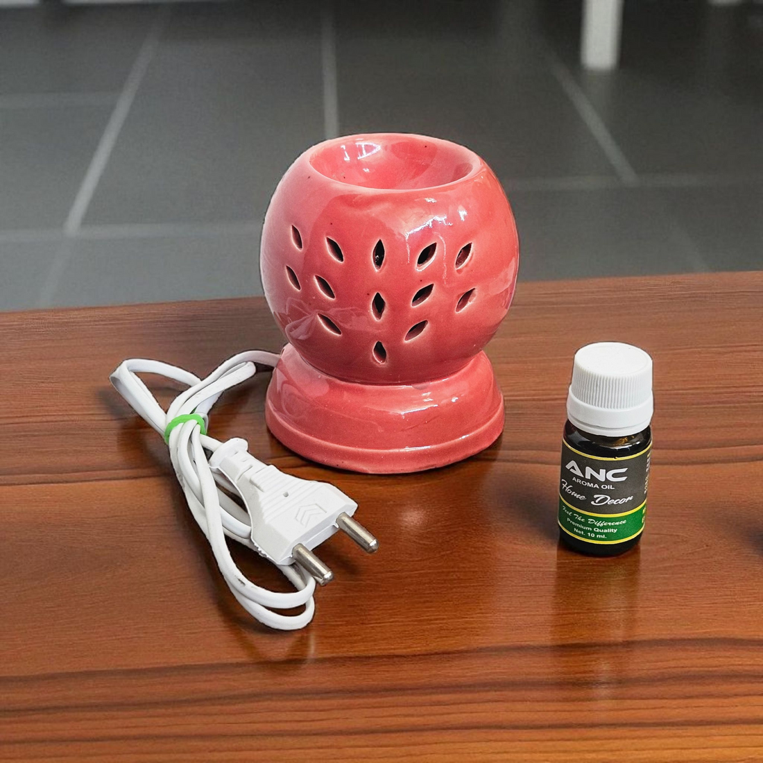 Ceramic Red Ball Electric Diffuser with Fragrance – Premium Quality