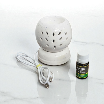 Ceramic White Ball Electric Diffuser with Fragrance – Premium Quality