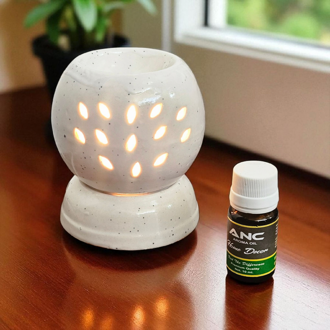 Ceramic White Ball Electric Diffuser with Fragrance – Premium Quality