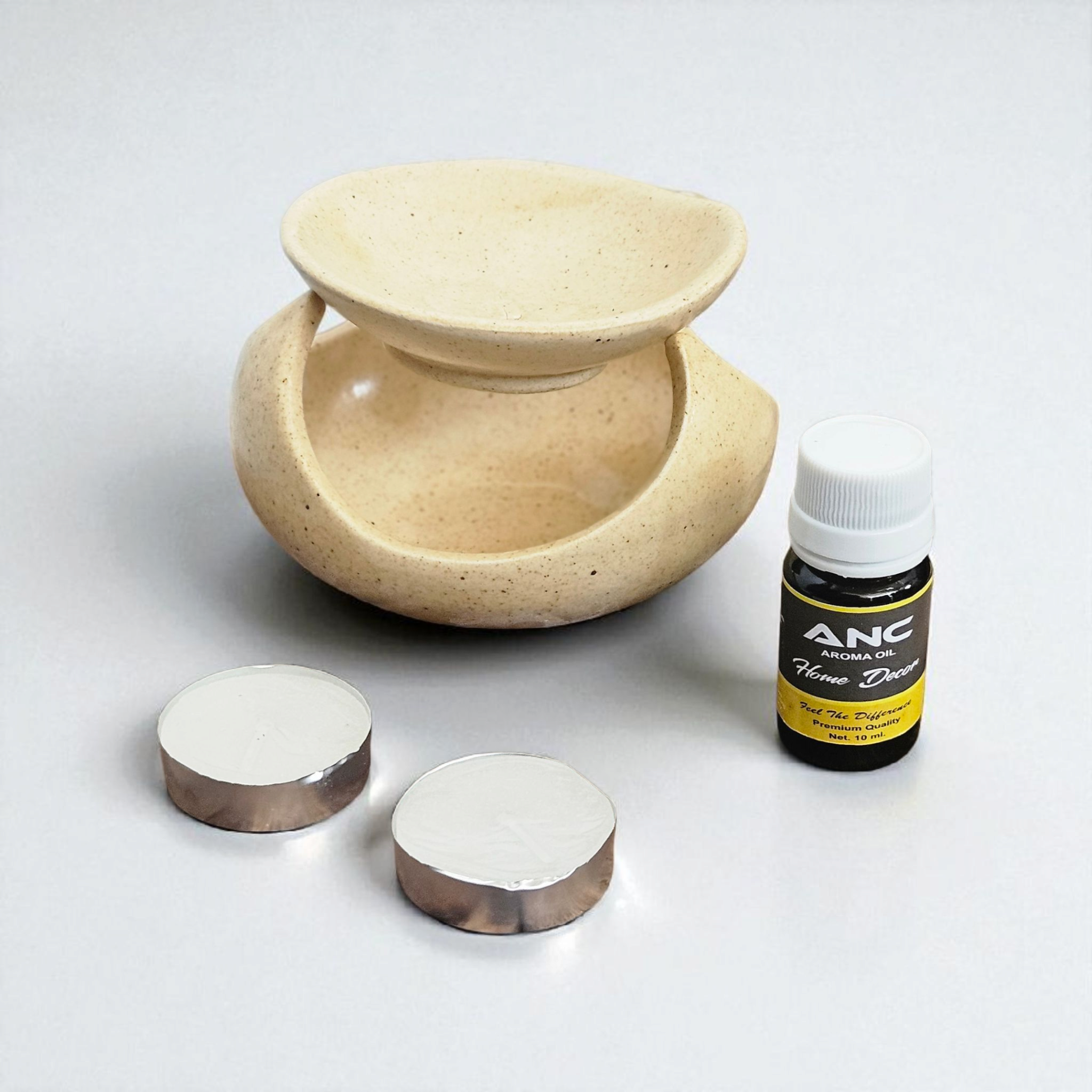 Vista Ceramic Diffuser + 2 Candles + 1 Fragrance– Premium Quality