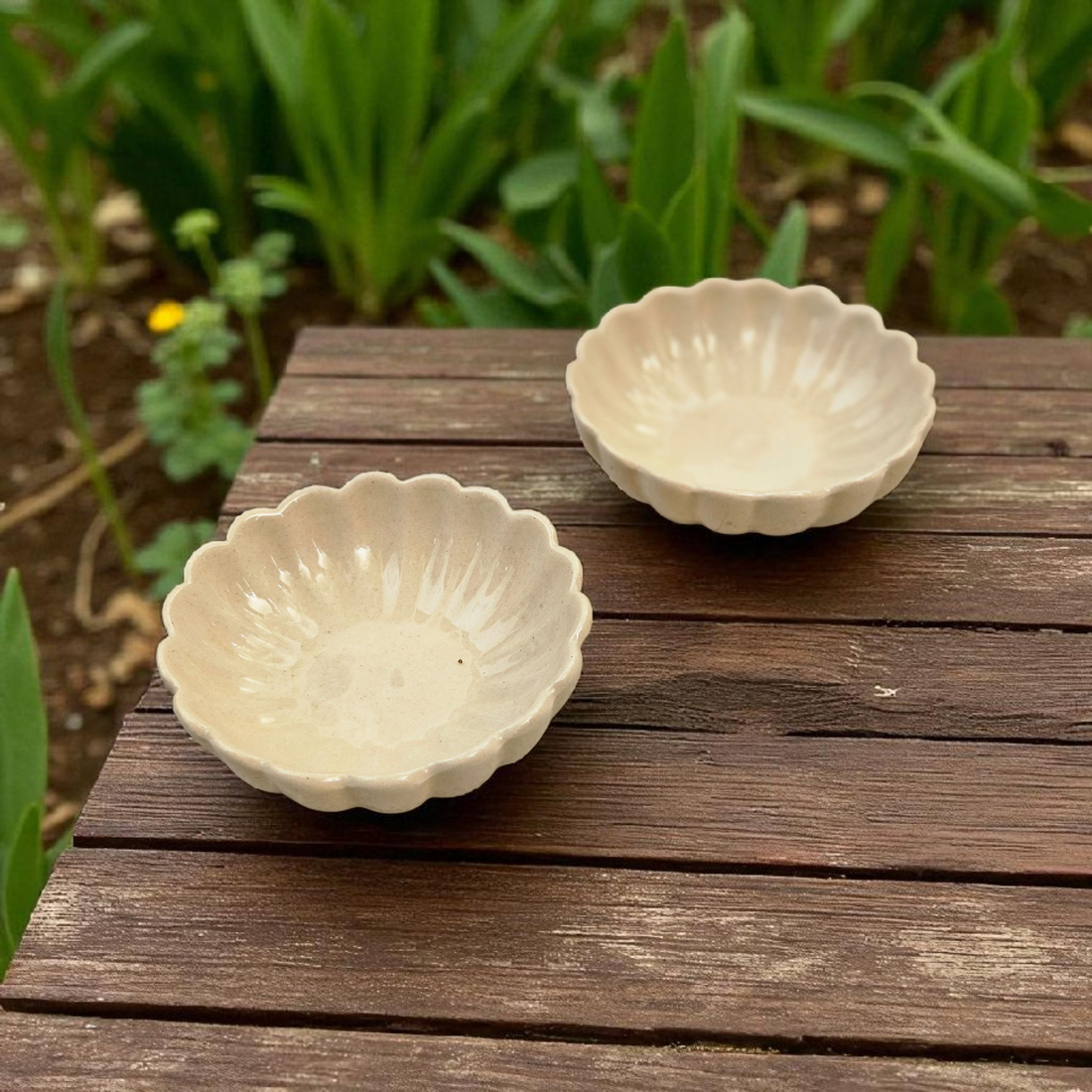 White Flower Dessert Bowl 🌸