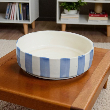 Blue Stripe Salad Bowl – 7 Inch 💙🥗