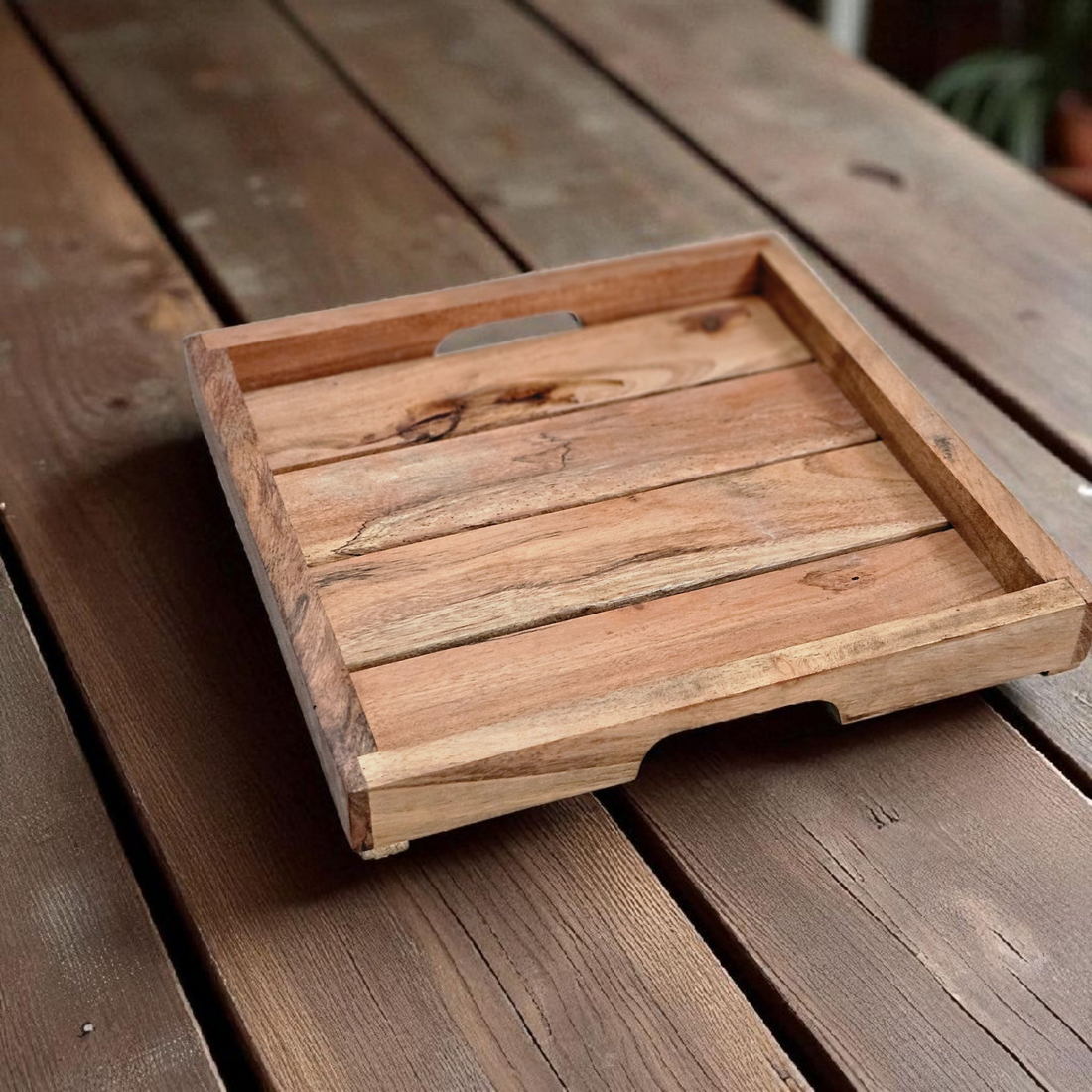 Wooden Tray 9x9 Inch – Premium Quality