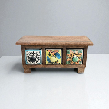 Three Drawer with Wooden Frame – Premium Quality