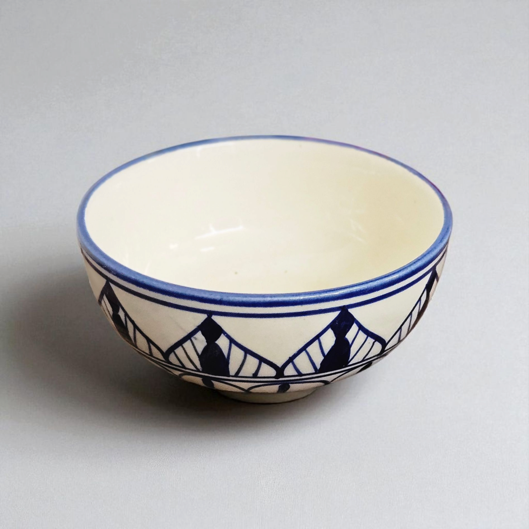 Blue Mughal Print Dessert Bowl 🔵