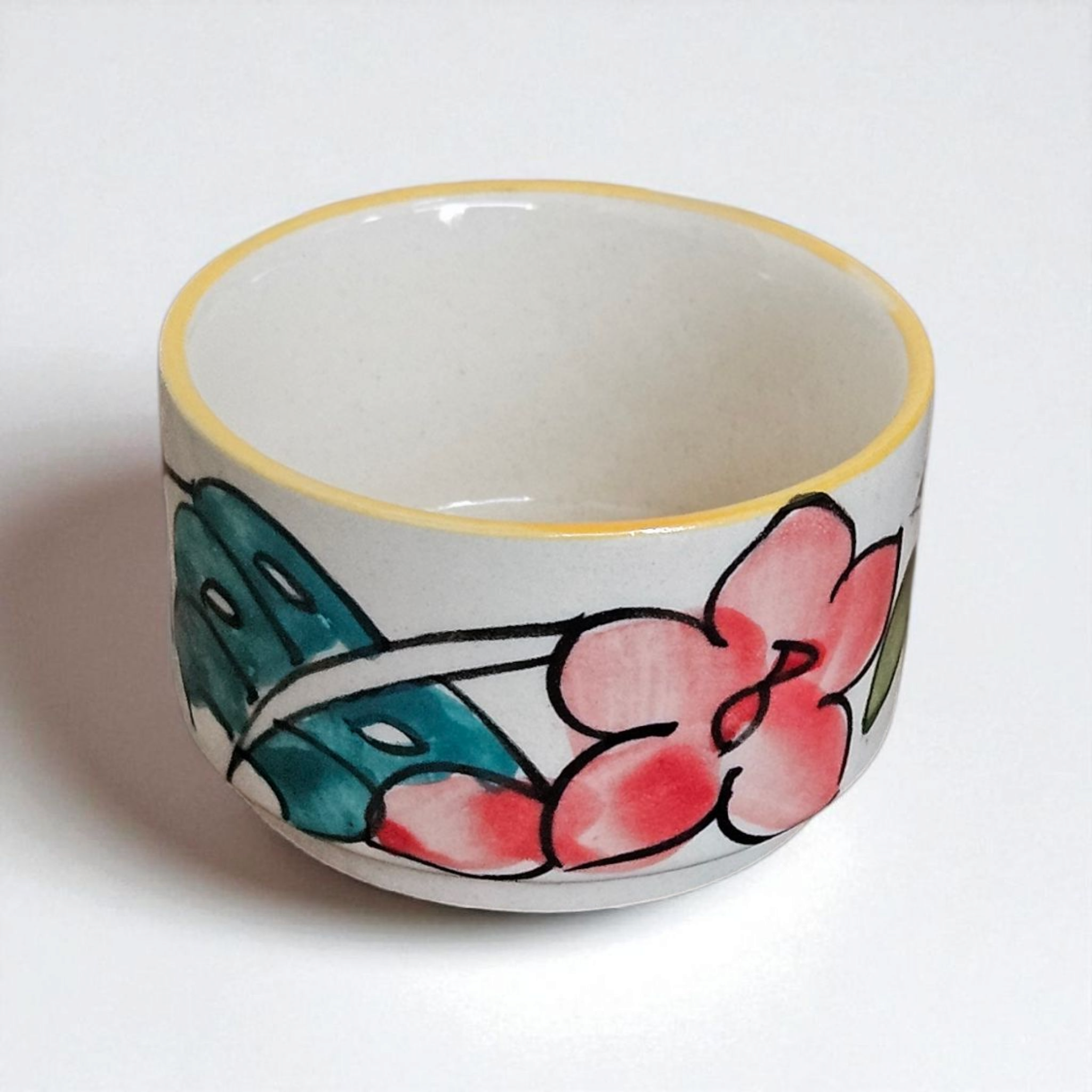 CERAMIC PINK FLOWER DIP BOWL 🌸