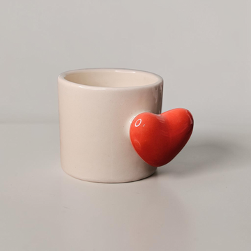 ❤️☕ Red Pop Up Heart Mug – 220ML ✨