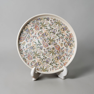 🌈✨ Multi Colour Carpet Platter – 10 Inch 🍽️🎨