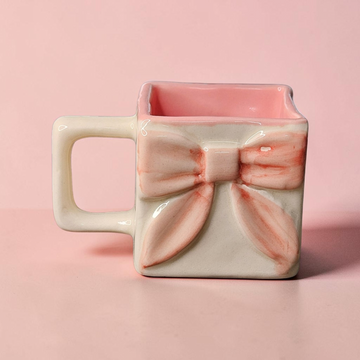 💗 PINK SQUARE MUG – 250ML ☕