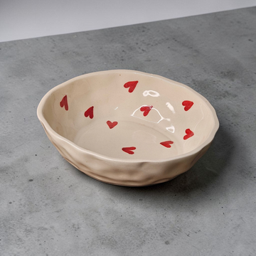 ❤️ HEART PAINTING SERVING BOWL 🍲