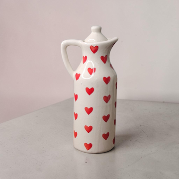 ❤️ RED HEART PAINTING OIL DISPENSER – 450ML 🫒